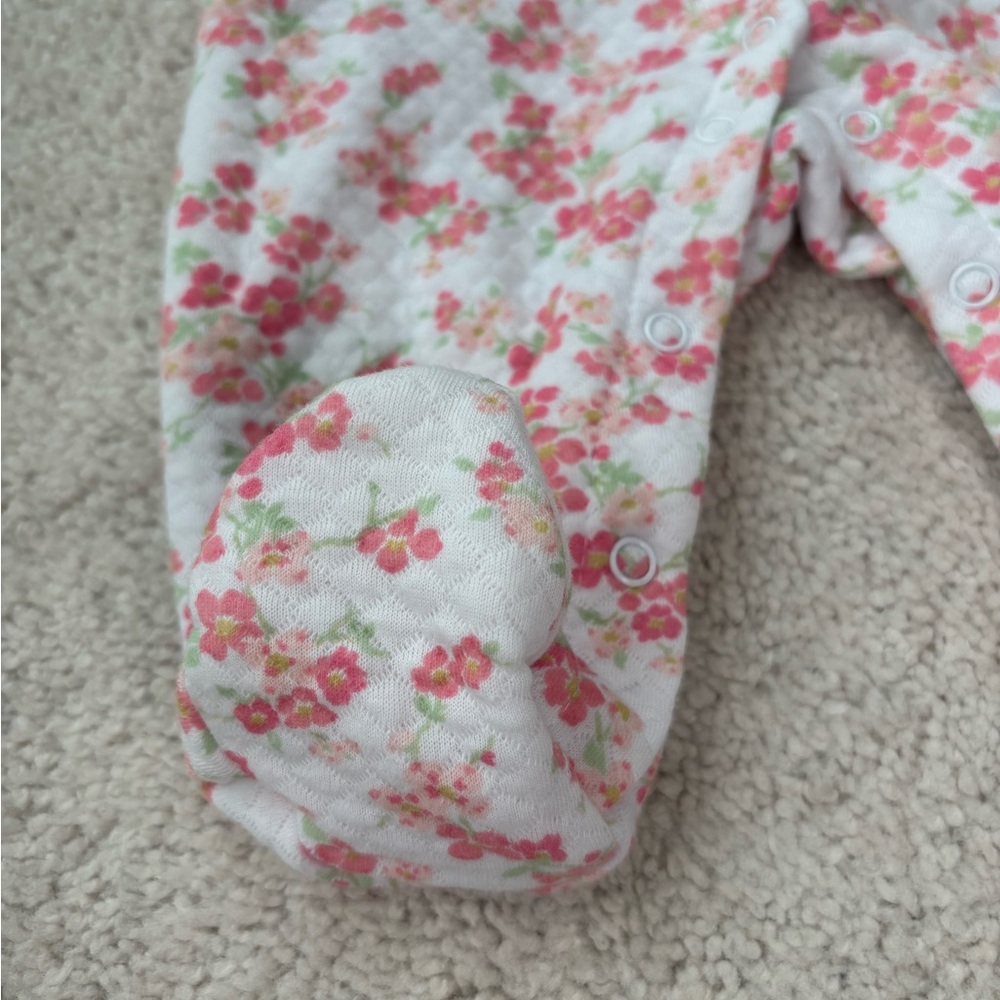 Laura Ashley Pink Floral Footie - Picture 11 of 12